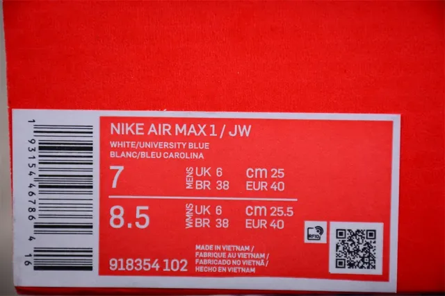 Nike Air Max 1 White Blue Gum Lifestyle Sneakers 2