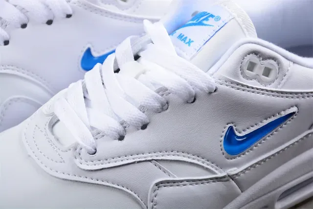 Nike Air Max 1 White Blue Gum Lifestyle Sneakers 7