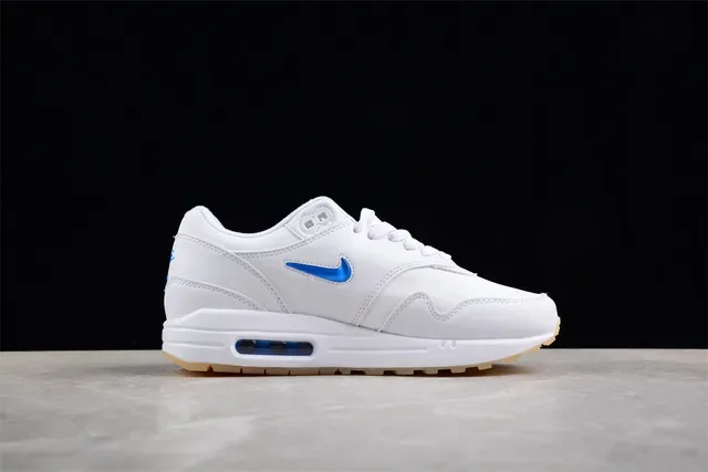 Nike Air Max 1 White Blue Gum Lifestyle Sneakers 11