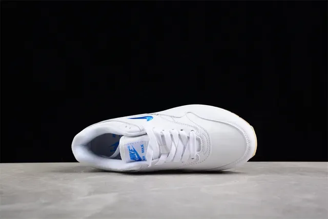 Nike Air Max 1 White Blue Gum Lifestyle Sneakers 12