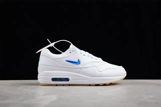 Nike Air Max 1 White Blue Gum Lifestyle Sneakers 14