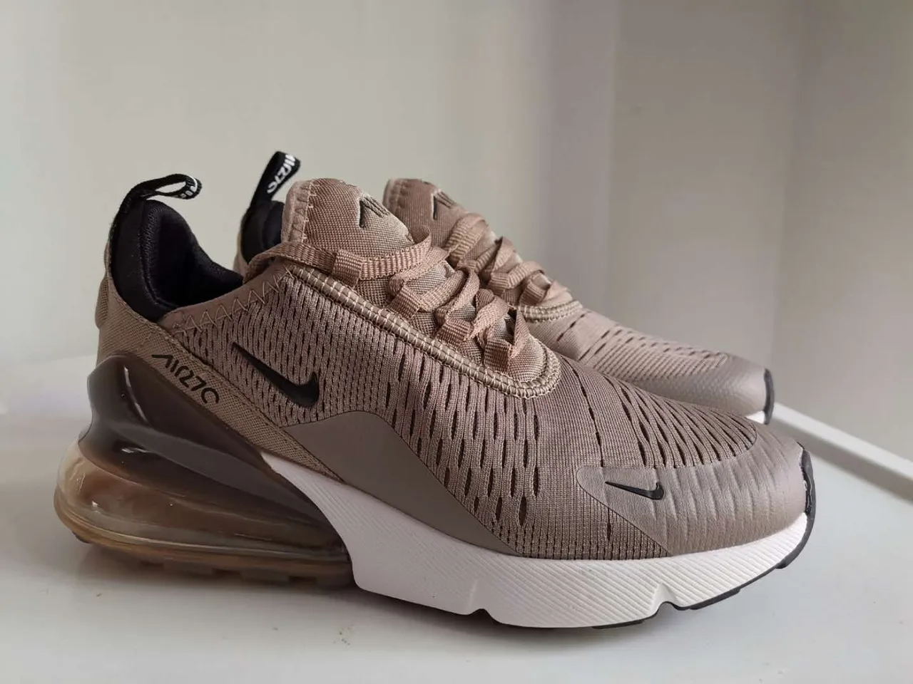 Nike Air Max 270 Olive Beige Lifestyle Sneakers 8
