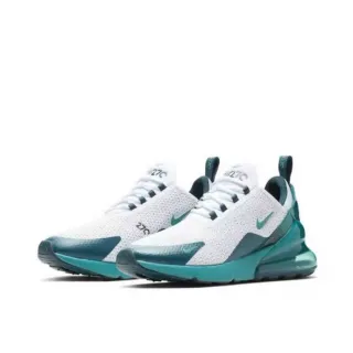 Nike Air Max 270 White and Teal Lifestyle Sneakers