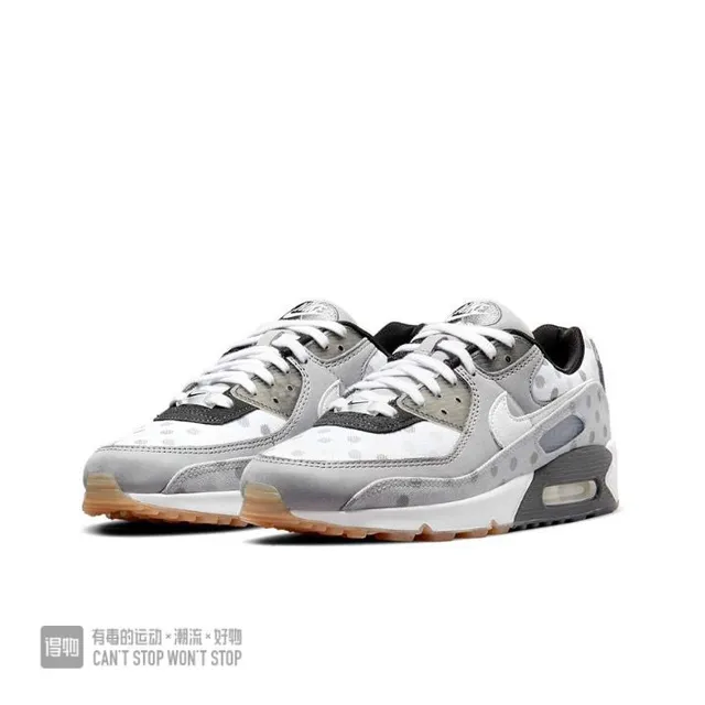 Nike Air Max 90 Polka-Dot Gray White Lifestyle Sneakers 4