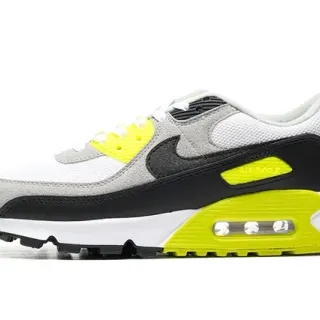 Nike Air Max 90 White Gray Black Neon Yellow Lifestyle Sneakers