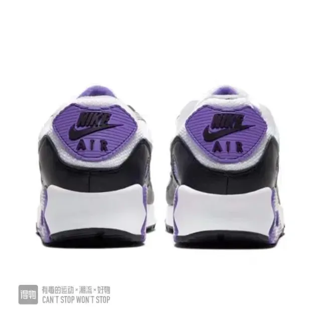 Nike Air Max 90 White Gray Black Purple Lifestyle Sneakers 3