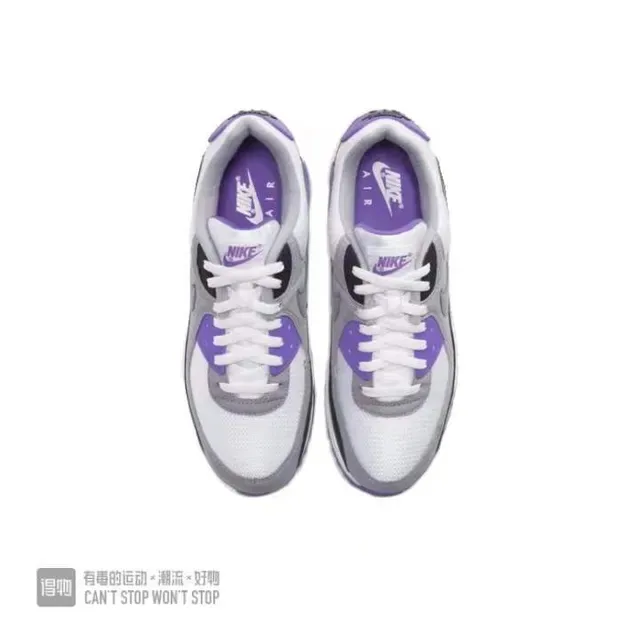 Nike Air Max 90 White Gray Black Purple Lifestyle Sneakers 4