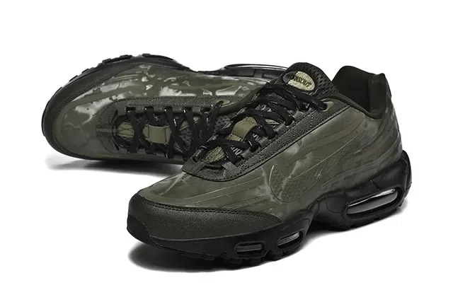 Nike Air Max 95 Olive Green Translucent Lifestyle Sneakers 22