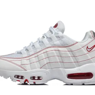 Nike Air Max 95 White and Red Lifestyle Sneakers