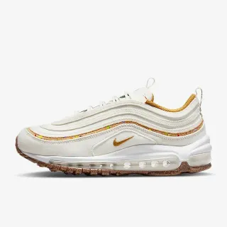 Nike Air Max 97 Off-White and Gold Glitter Lifestyle Sneakers