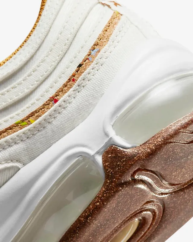 Nike Air Max 97 Off-White and Gold Glitter Lifestyle Sneakers 2