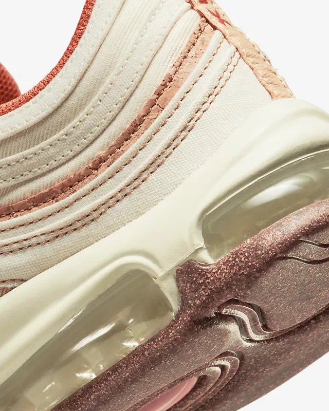 Nike Air Max 97 Off-White and Terracotta Lifestyle Sneakers 3