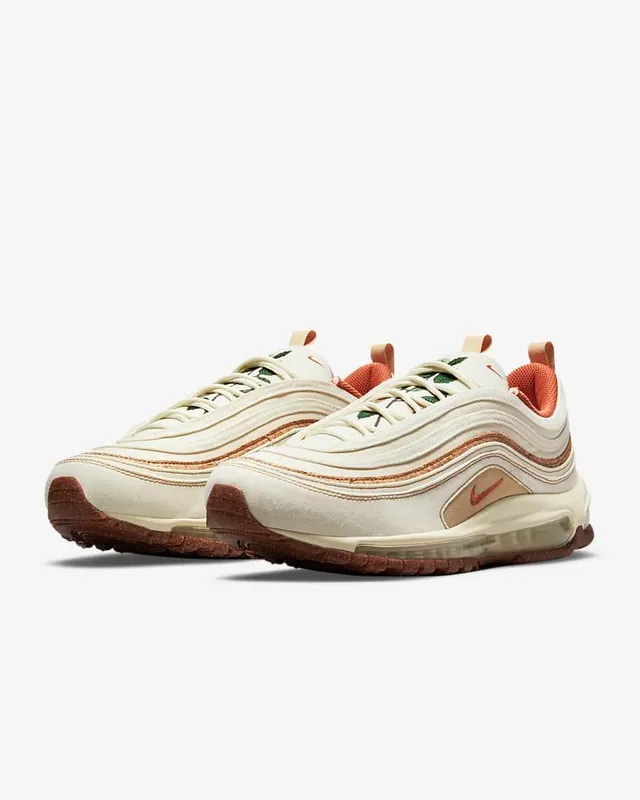 Nike Air Max 97 Off-White and Terracotta Lifestyle Sneakers 6