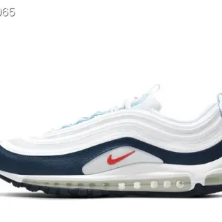 Nike Air Max 97 White Navy Red Lifestyle Sneakers