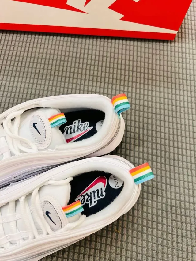 Nike Air Max 97 White Red Teal Lifestyle Sneakers 3