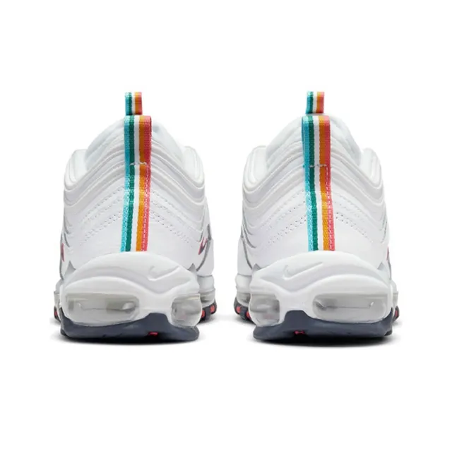 Nike Air Max 97 White Red Teal Lifestyle Sneakers 6