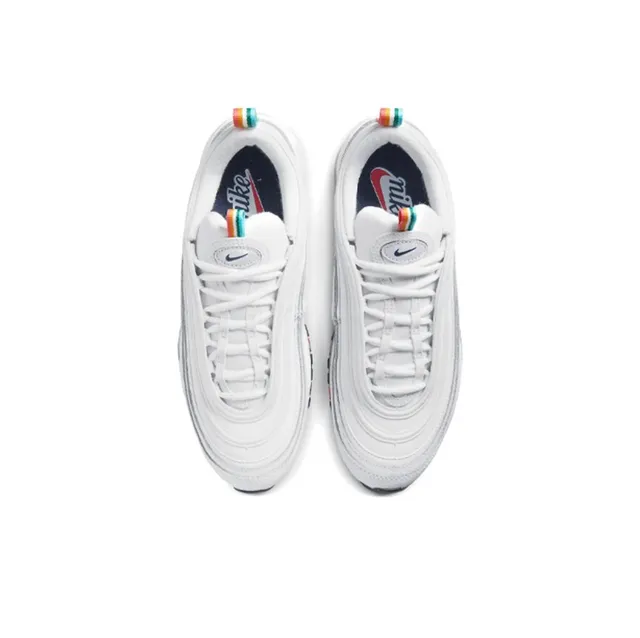 Nike Air Max 97 White Red Teal Lifestyle Sneakers 7