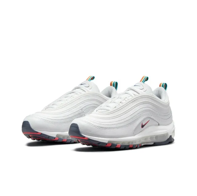 Nike Air Max 97 White Red Teal Lifestyle Sneakers 8