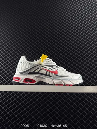 Nike Air Max Moto 2K حذاء ركض أبيض رمادي منخفض شبكي وطبقة مواد اصطناعية 2