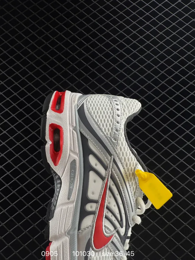 Nike Air Max Moto 2K حذاء ركض أبيض رمادي منخفض شبكي وطبقة مواد اصطناعية 5