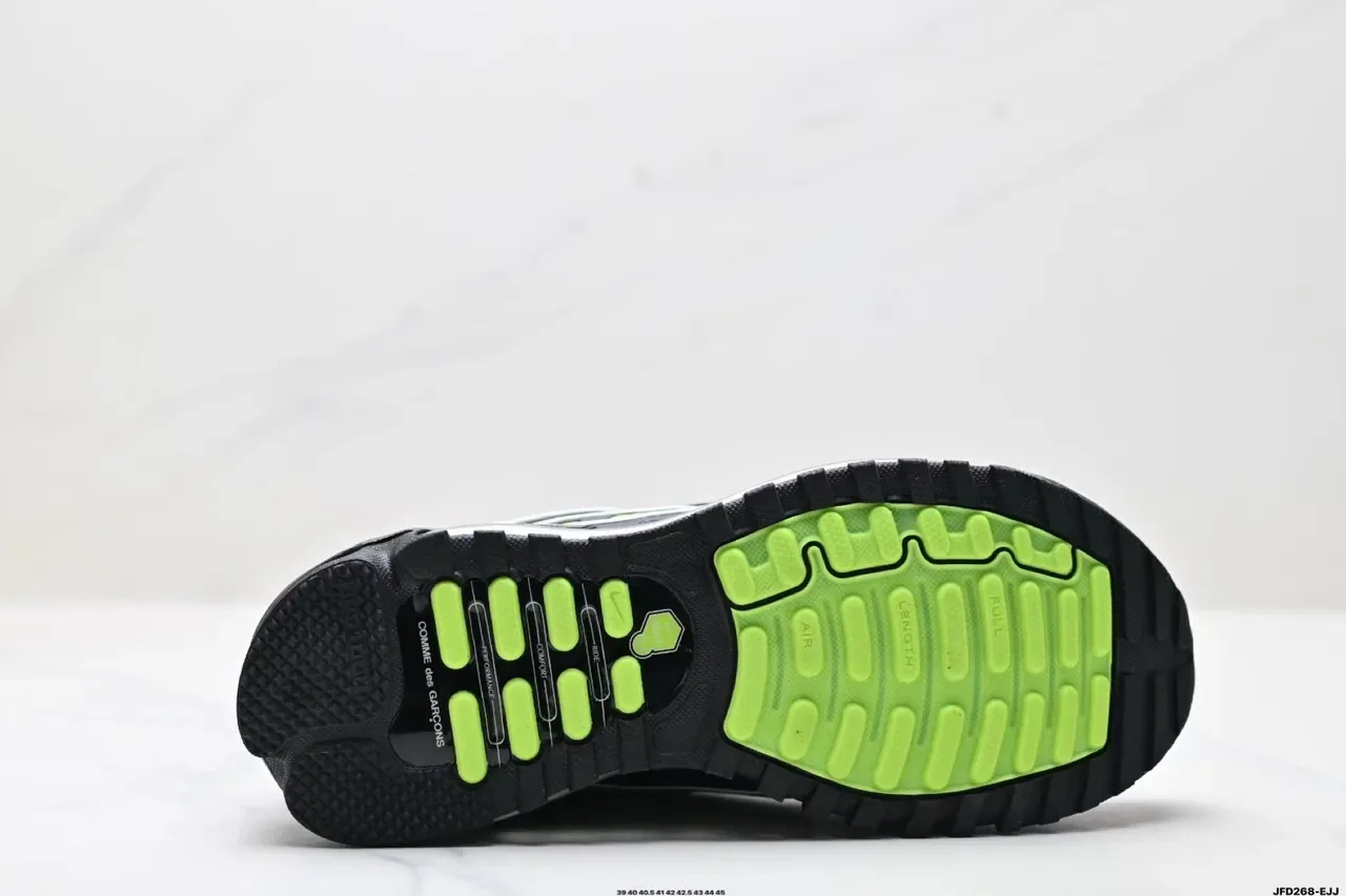 Nike Air Max Plus Black and Neon Green Running Shoes 9