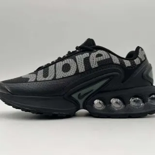 Nike Air Max Plus Black Gray Tonal Supreme Collaboration Lifestyle Sneakers