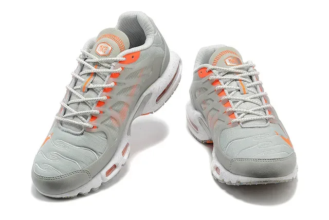 Nike Air Max Plus Gray Orange Lifestyle Sneakers 5