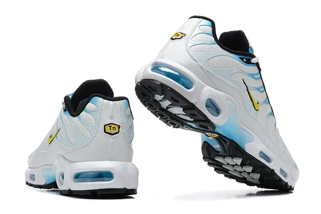 Nike Air Max Plus White Light Blue Black Lifestyle Sneakers 2