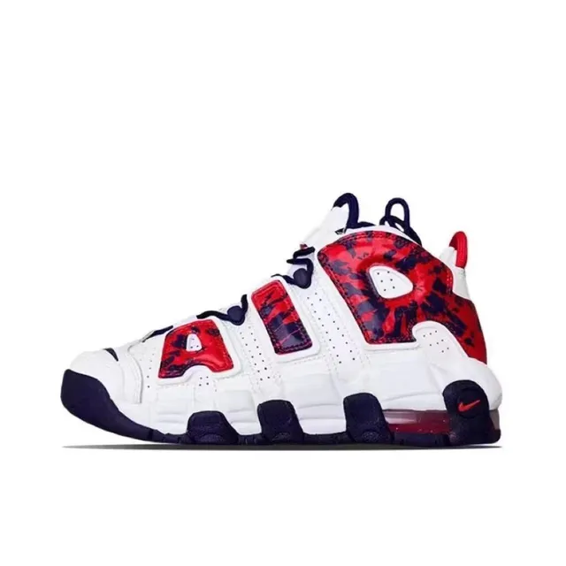 Nike Air More Uptempo Red Black White Basketball Shoes 4