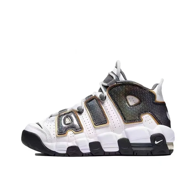 Nike Air More Uptempo Red Black White Basketball Shoes 5
