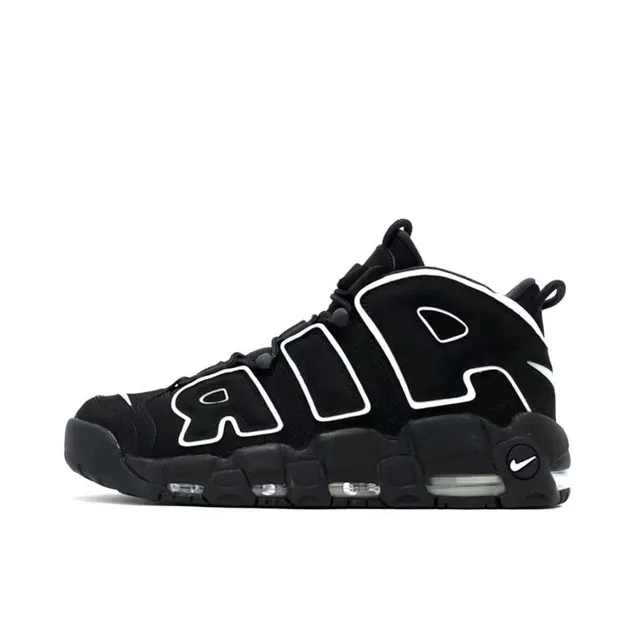 Nike Air More Uptempo Red Black White Basketball Shoes 6