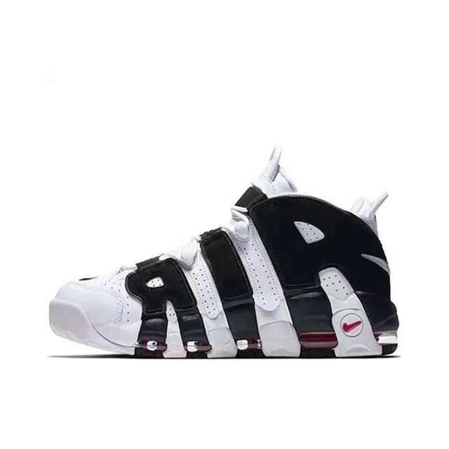 Nike Air More Uptempo Red Black White Basketball Shoes 8