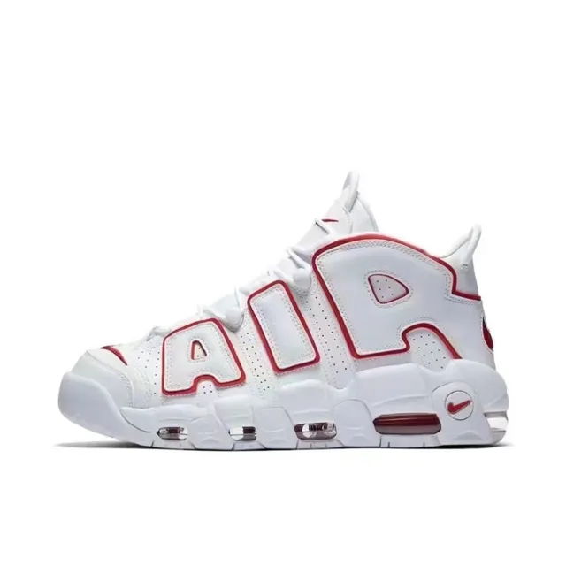 Nike Air More Uptempo Red Black White Basketball Shoes 9
