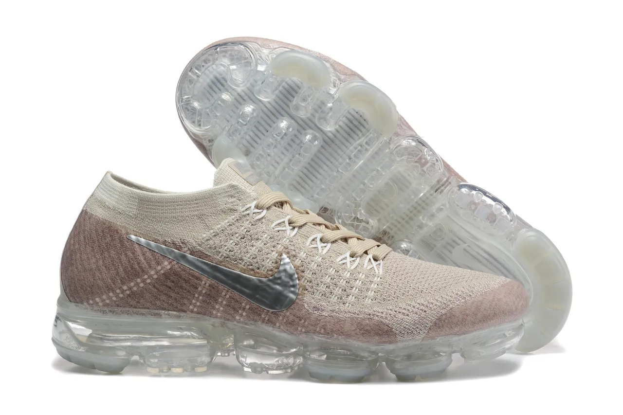 Nike Air VaporMax Beige Pink Gradient Lifestyle Sneakers 2