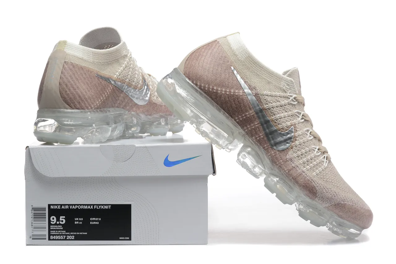 Nike Air VaporMax Beige Pink Gradient Lifestyle Sneakers 3