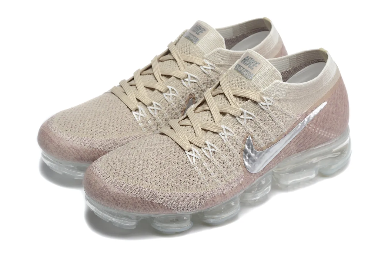 Nike Air VaporMax Beige Pink Gradient Lifestyle Sneakers 4