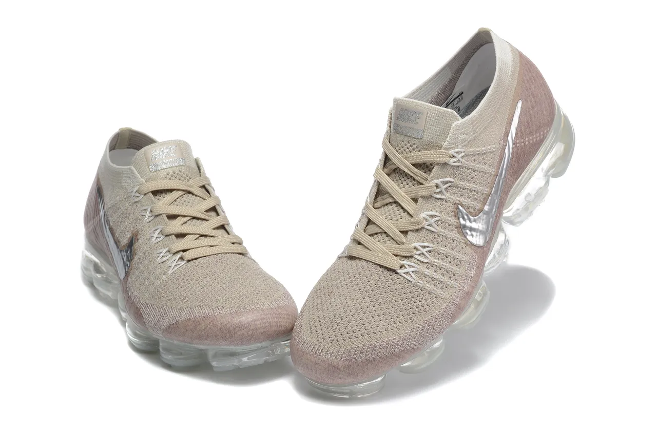 Nike Air VaporMax Beige Pink Gradient Lifestyle Sneakers 6