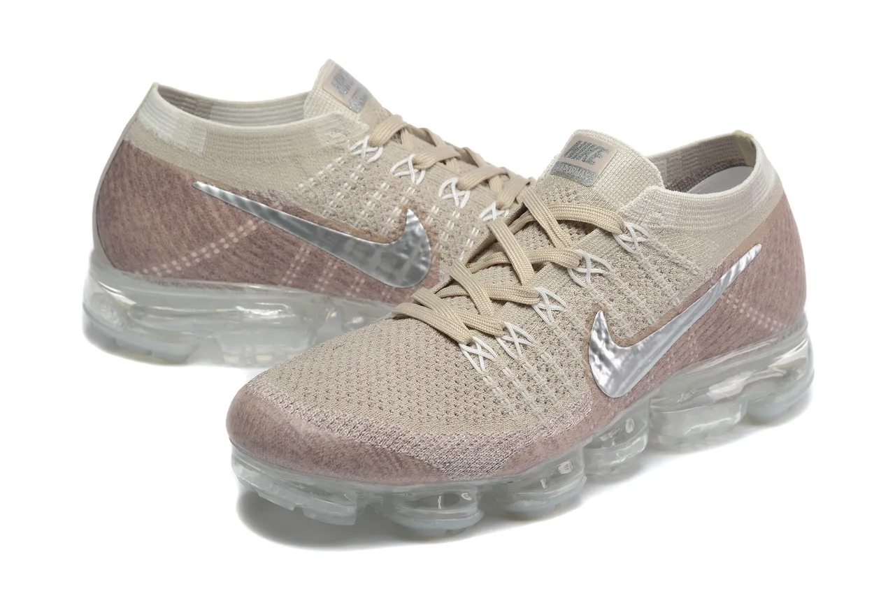 Nike Air VaporMax Beige Pink Gradient Lifestyle Sneakers 8