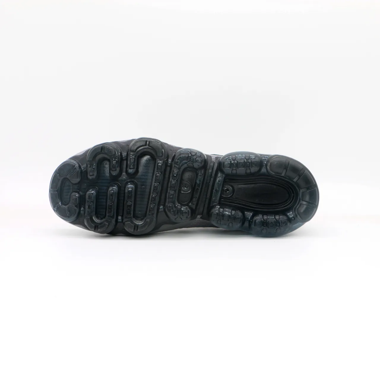 Nike Air VaporMax Flyknit Slip-On Gray Navy Lifestyle Sneakers 2