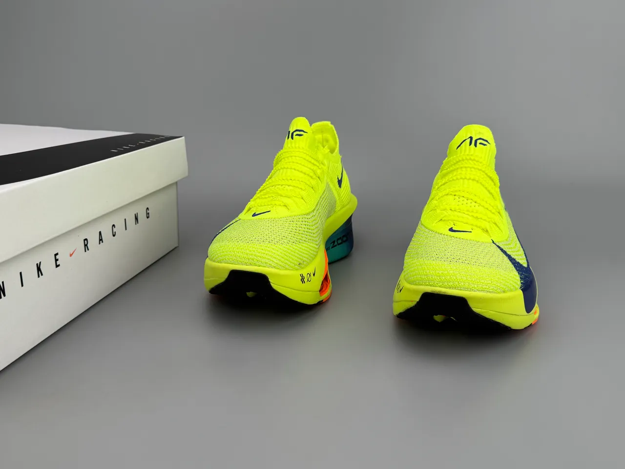 Nike Air Zoom Alphafly 3 Jaune Néon Bleu Marine Orange chaussures de course 5