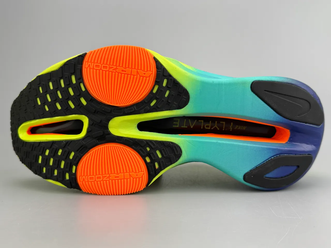 Nike Air Zoom Alphafly 3 Jaune Néon Bleu Marine Orange chaussures de course 6