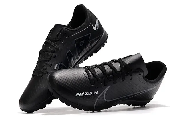 Nike Air Zoom Black and Volt Artificial Grass Soccer Shoes 2