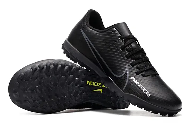 Nike Air Zoom Black and Volt Artificial Grass Soccer Shoes 5