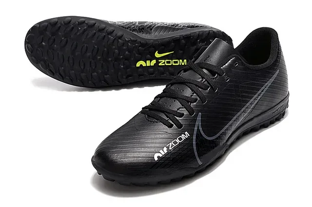 Nike Air Zoom Black and Volt Artificial Grass Soccer Shoes 6