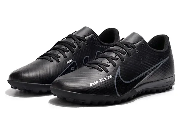 Nike Air Zoom Black and Volt Artificial Grass Soccer Shoes 8