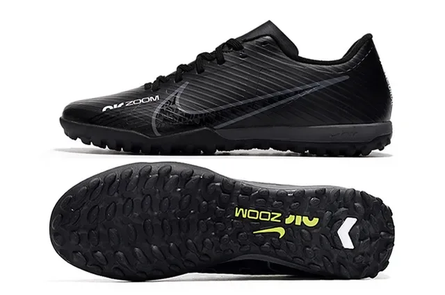 Nike Air Zoom Black and Volt Artificial Grass Soccer Shoes 9