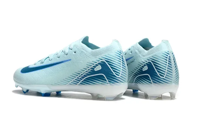 Nike Air Zoom Bleu Knit Upper Synthétique Dynamic Overlay Firm-Ground Chaussures de Football 4