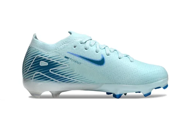 Nike Air Zoom Bleu Knit Upper Synthétique Dynamic Overlay Firm-Ground Chaussures de Football 5