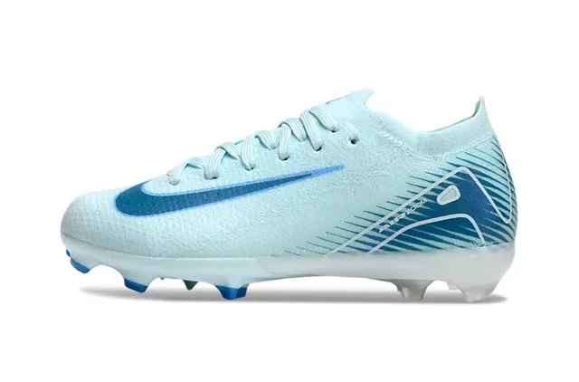 Nike Air Zoom Bleu Knit Upper Synthétique Dynamic Overlay Firm-Ground Chaussures de Football 6