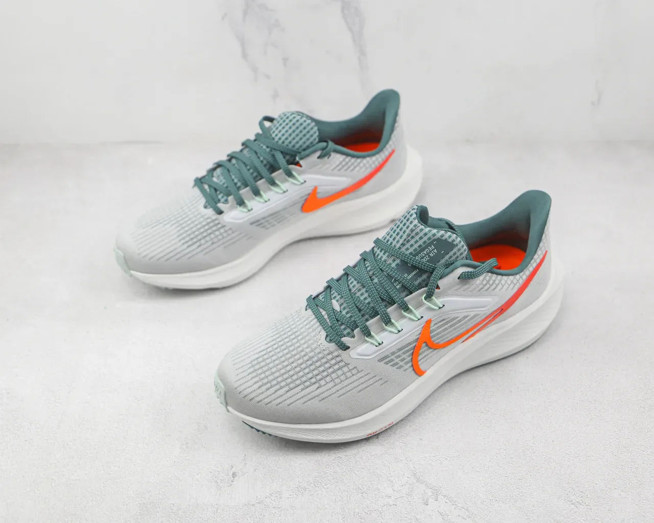 Nike Air Zoom Pegasus Cinza Laranja Turquesa Tênis 4